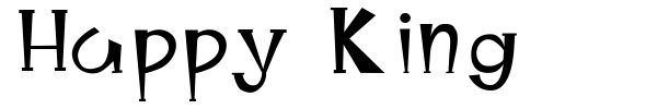 Happy King font preview